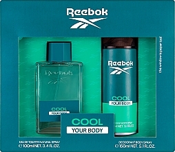 Духи, Парфюмерия, косметика Reebok Cool Your Body Gift Set For Men - Набор (edt/100ml + deo/150ml)