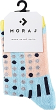Парфумерія, косметика Жіночі шкарпетки, блакитно-бежеві - Moraj