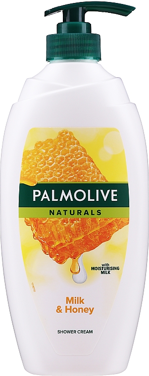 Крем-гель для душа - Palmolive Naturals Milk Honey Shower Gel (с помпой)