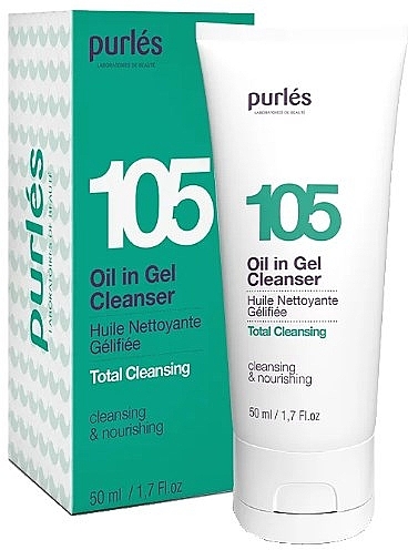 Гелевое гидрофильное масло для лица - Purles 105 Oil In Gel Cleanser — фото N1