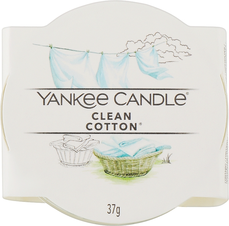 Ароматична свічка в склянці міні - Yankee Clean Cotton Candle — фото N2