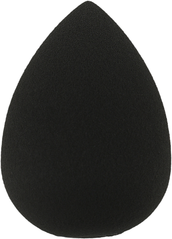 Спонж для макияжа "Капля", черный - Inter-Vion 3D — фото N1
