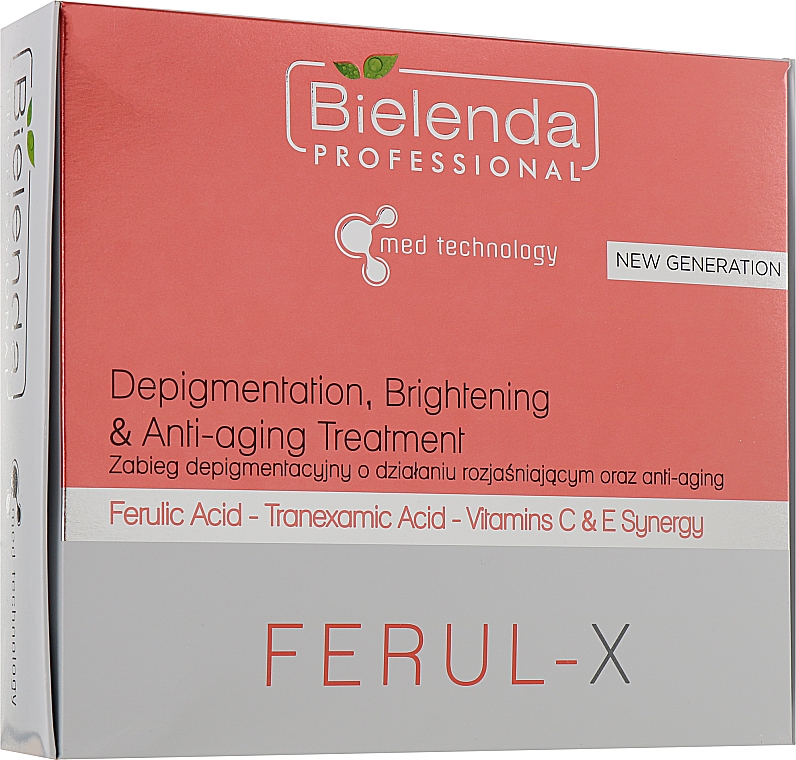 Комплекс для депигментации с осветляющими и омолаживающими эффектами - Bielenda Professional Ferul-X — фото N1