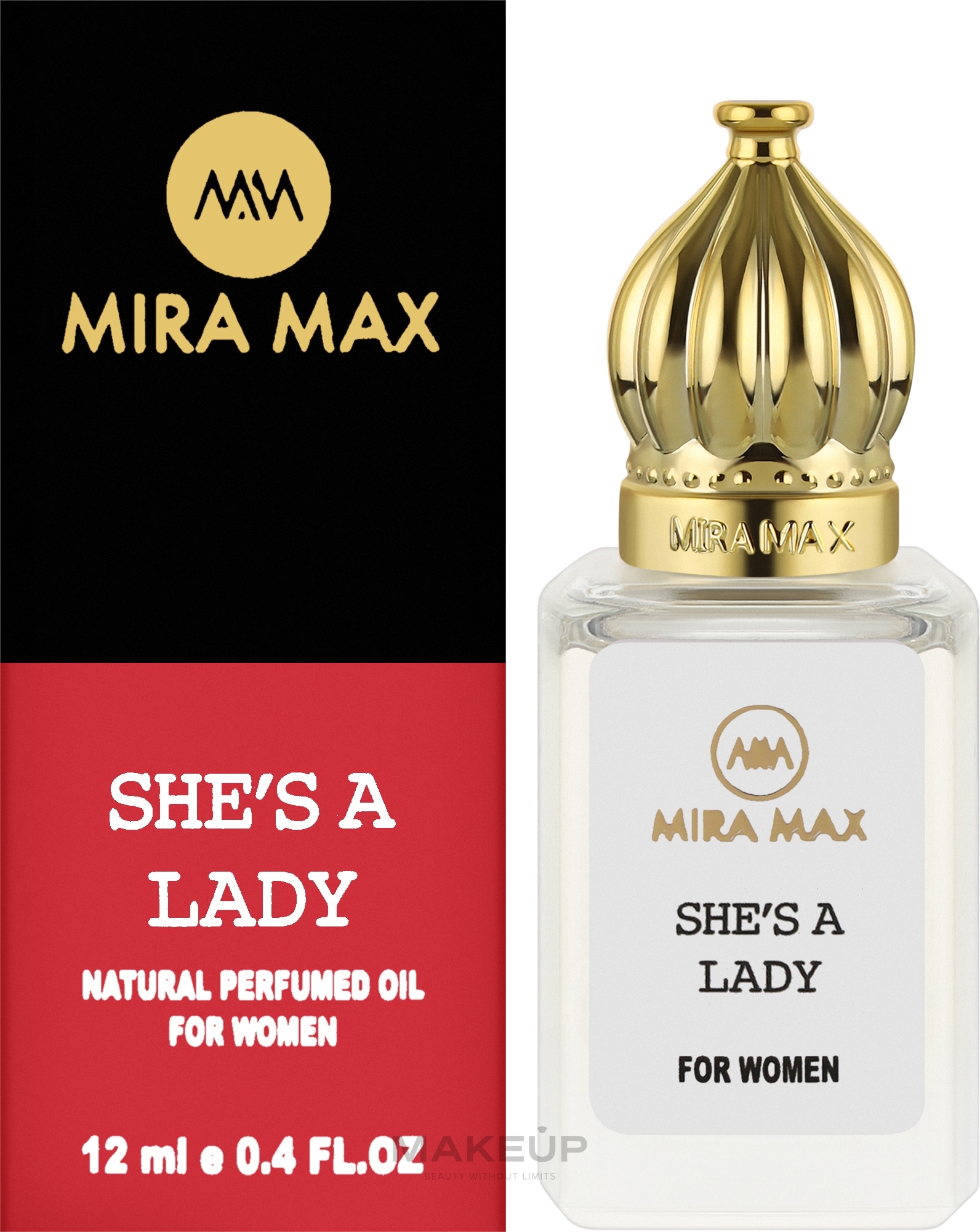 Mira Max She's a Lady - Парфумована олія для жінок — фото 12ml