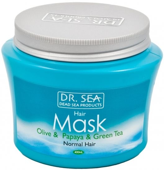 Маска для волос с маслами оливы, папайи и экстрактом зеленого чая - Dr. Sea Hair Mask Olive & Papaya & Green Tea