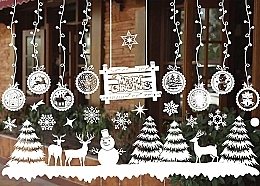 Рождественские украшения окон NKD06 - Ecarla — фото N1