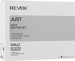 Набор сывороток для повседневного ухода за кожей лица - Revox B77 Just Daily Routine Set (ser/30ml + eye/ser/30ml + oil/30ml) — фото N1