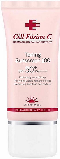 Тонізувальний сонцезахисний засіб SPF50+ PA++++ - Cell Fusion C Toning Sunscreen 100 SPF50+ PA++++ — фото N1