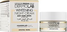 Нічний крем для обличчя освітлювальний - Deborah Milano Dermolab Whitening Night Cream — фото N2