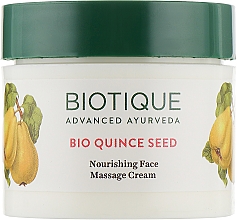 Живильний масажний крем для обличчя - Biotique Bio Quince Seed Face Massage Cream — фото N2