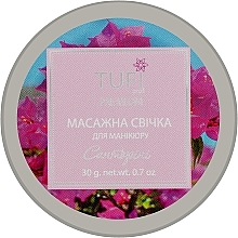 Парфумерія, косметика Масажна свічка для манікюру "Санторіні" - Tufi Profi Premium