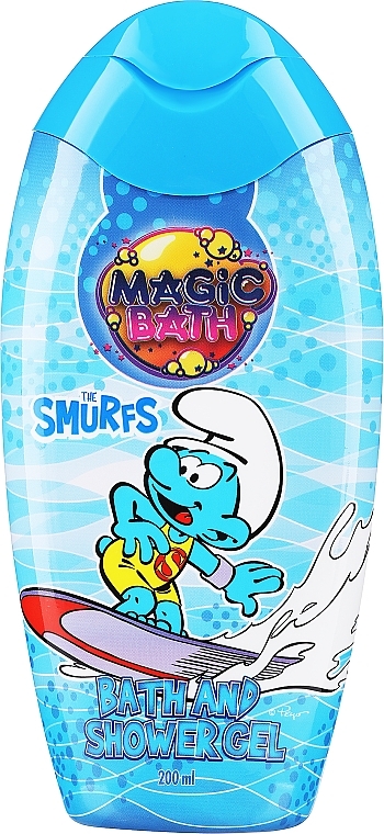 Гель для ванны и душа - EP Line Magic Bath Smurfs Bath And Shower Gel — фото N1