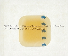 Парфумерія, косметика Пов'язка гідроколоїдна, 5 х 5 см №1 - Alpe PrimaDerm