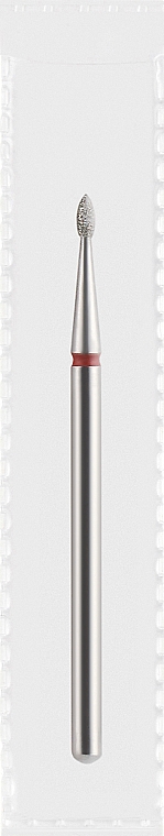 Фреза алмазна червона "Оливка", діаметр 1,4 мм, довжина 3 мм - Divia DF005-14-R