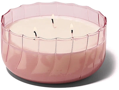 Ароматична свічка "Пустельний персик" - Paddywax Ripple Glass Candle Desert Peach — фото N2