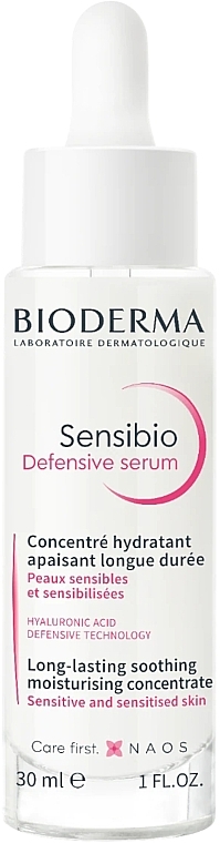 Заспокійлива сироватка для обличчя - Bioderma Sensibio Defensive Serum Long-Lasting Soothing Moisturising Concentrate — фото N1