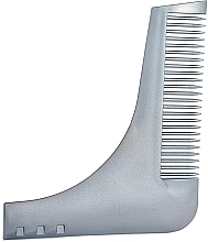 Парфумерія, косметика Гребінець для бороди, сірий - Bifull Professional Roxe Guide Beard Comb