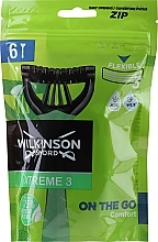 Одноразовые станки для бритья, 6 шт. - Wilkinson Sword Xtreme 3 Duo Comfort — фото N1