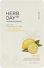 Парфумерія, косметика Маска для догляду за шкірою обличчя - The Face Shop Herb Day 365 Master Blending Lemon&Grapefruit