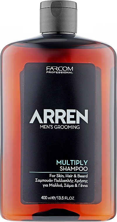 Шампунь для тела, волос и бороды - Arren Men's Grooming Multiply Shampoo  — фото N1