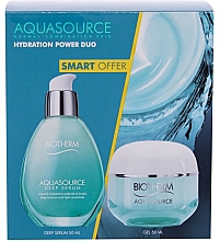 Духи, Парфюмерия, косметика Набор - Biotherm Aquasource Hydration Power Duo (ser/50ml + cr/50ml)