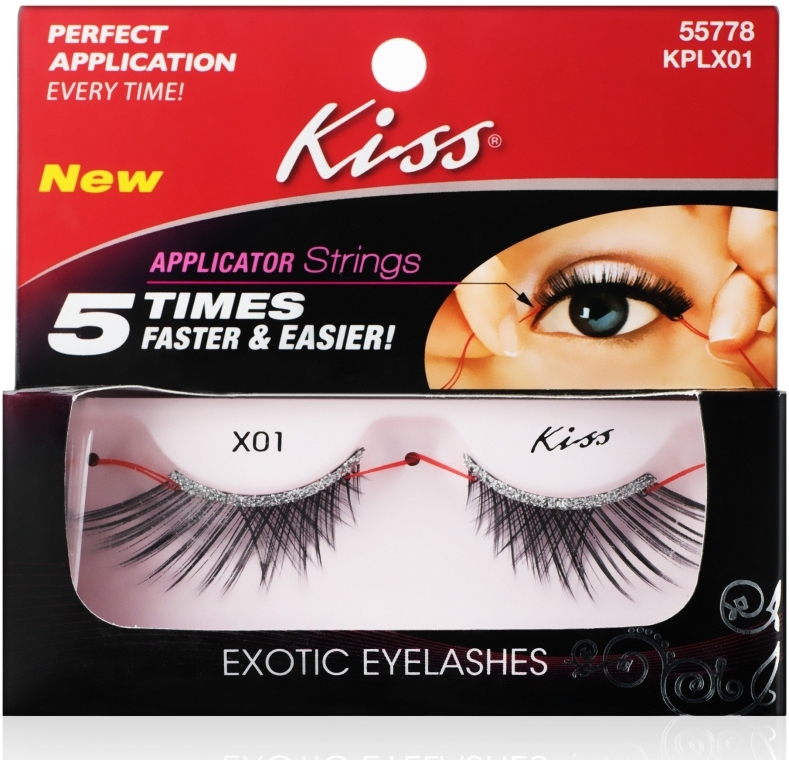 Накладні вії з аплікатором "Екзотика" - Kiss IEnvy Exotic Premium Lashes — фото N1