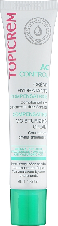 Компенсирующий увлажняющий крем для лица - Topicrem AC Compensating Moisturizing Cream 