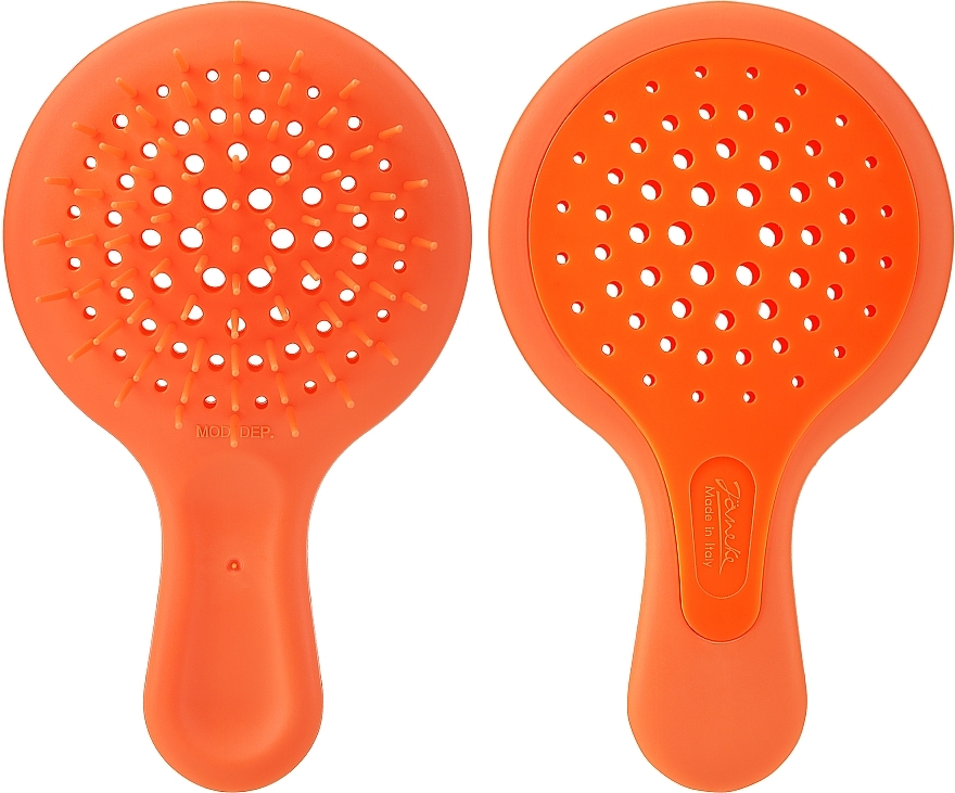 Щітка для волосся, помаранчева - Janeke Superbrush Mini Silicon Line — фото N1