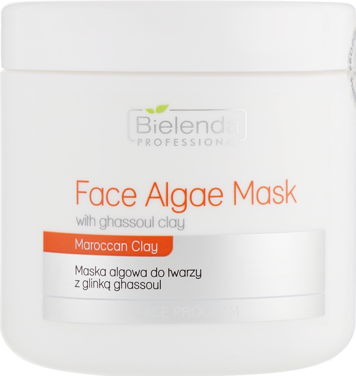 Альгінатна маска для обличчя, з глиною гасул  - Bielenda Professional Algae Face Mask — фото N1