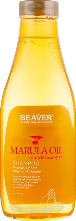 Питательный шампунь для сухих и поврежденных волос с маслом Марулы - Beaver Professional Nourish Marula Oil Shampoo — фото N3