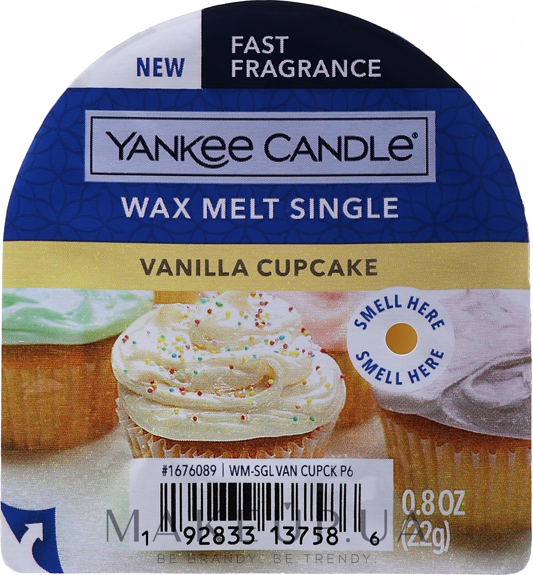 Ароматический воск - Yankee Candle Vanilla Cupcake Wax Melt — фото 22g