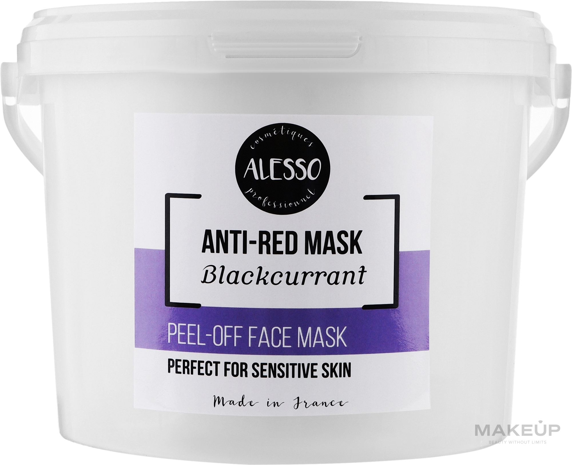 Заспокійлива альгінатна маска з чорною смородиною - Alesso Peel-Off Face Anti-Red Blackcurrant Mask — фото 1000ml