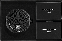 Набір - Dr. Vranjes Carparfum Rosso Nobile & Rosa Tobacco (carparfum + refill/2pcs) — фото N1