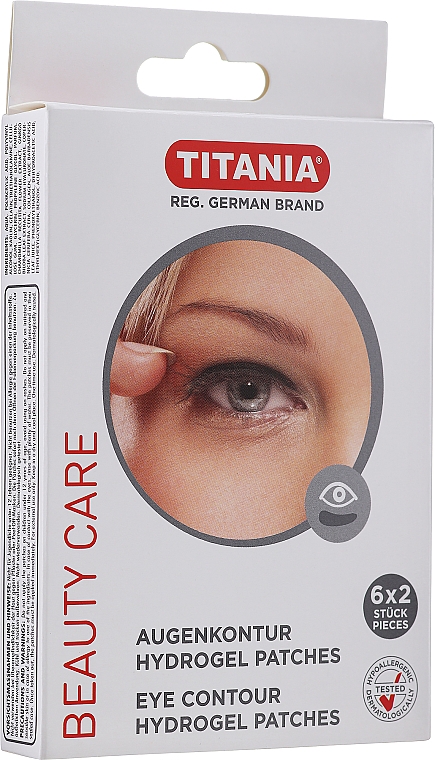 Контурні накладки для очей гідрогелеві - Titania — фото N1