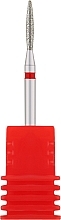 Парфумерія, косметика Фреза алмазна "Брунька закруглена" 263 18R, діаметр 1,8 мм, червона - Nail Drill