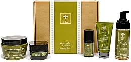 Набор - Olive Spa Aloe Value Box 03 (cr/50ml + eye/cr/30 + f/foam/150ml + b/butter/250ml + hand/cr/75ml) — фото N1