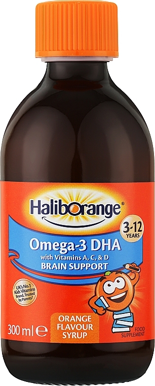 УЦІНКА Харчова добавка у сиропі для дітей "Омега-3" - Haliborange Kids Omega-3 * — фото N1