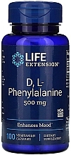 Парфумерія, косметика Харчові добавки - Life Extension D L-Phenylalanine, 500 mg