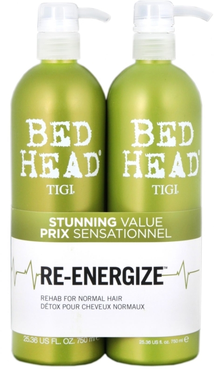 Набір - Tigi Bed Head Re-energize (shm/750ml + cond/750ml) — фото N3