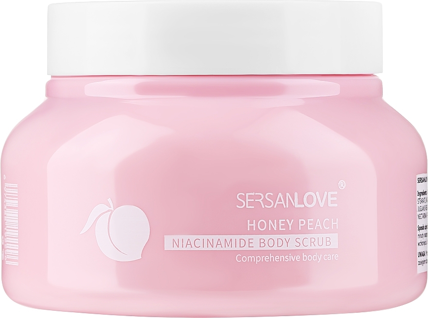 Скраб для тела с экстрактом персика - Sersanlove Honey Peach Nicotinamide Body Scrub — фото N1