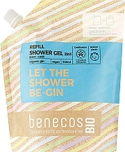 Парфумерія, косметика Гель для душу 2в1 - Benecos Shower Gel and Shampoo Organic Gin (змінний блок)
