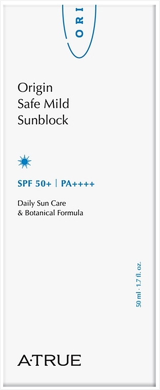 Безопасный мягкий солнцезащитный крем - A-True Origin Safe Mild Sunblock SPF50+/PA+++ — фото N3