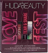 Парфумерія, косметика Huda Beauty Lovefest Tear And Share Lip Quad (lip/2x1.9ml + lip/balm/2x1.8ml) - Huda Beauty Lovefest Tear And Share Lip Quad (lip/2x1.9ml + lip/balm/2x1.8ml)