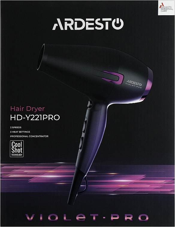 Фен для волосся - Ardesto HD-Y221PRO — фото N2