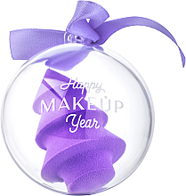 Духи, Парфюмерия, косметика УЦЕНКА Makeup blender, фиолетовый "Happy Makeup Year" - MAKEUP *