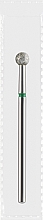 Фреза алмазная зеленая "Шар", диаметр 4,0 мм - Divia DF001-40-G — фото N1