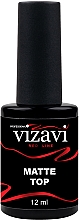 Фінішне матове покриття без липкого шару - Vizavi Professional Red Line Matte Top — фото N2