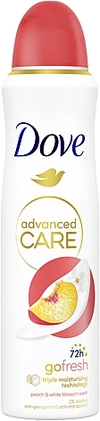 Антиперспирант аэрозоль "Персик и белые цветы. 72 часа" - Dove Advanced Care 