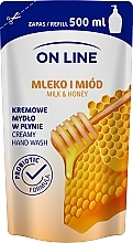 Жидкое мыло - On Line Milk & Honey Liquid Soap (дойпак) — фото N1