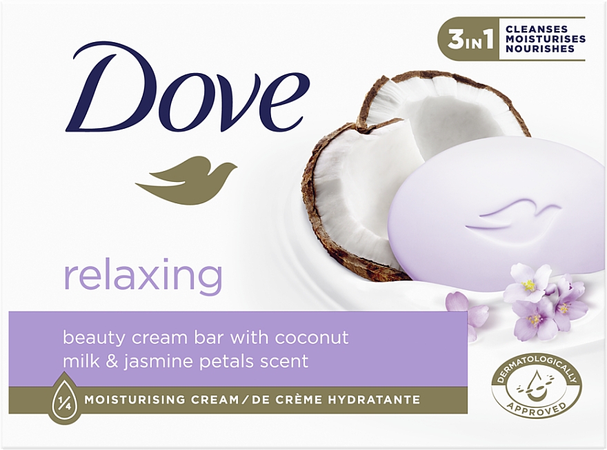 Крем-мыло - Dove Coconut Milk & Jasmine Bar — фото N1